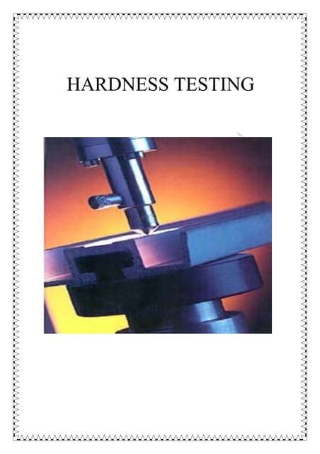 conclusion of hardness test experiment|hardness test manual pdf.